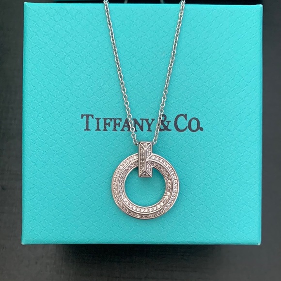 Tiffany & Co. Silver Circle Pendant Necklace - Picture 1 of 5